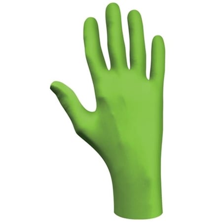 Best Glove 7705PFT, Disposable Gloves, 4 mil Palm , Powder-Free, L 100 PK, Fluorescent Green 845-7705PFTL